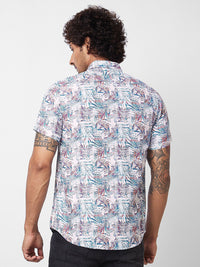 SPYKAR Floral Printed Cotton Opaque Casual Shirt
