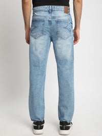 Bene Kleed Men Relaxed Fit Clean Look Heavy Fade Whiskers Pure Cotton Jeans