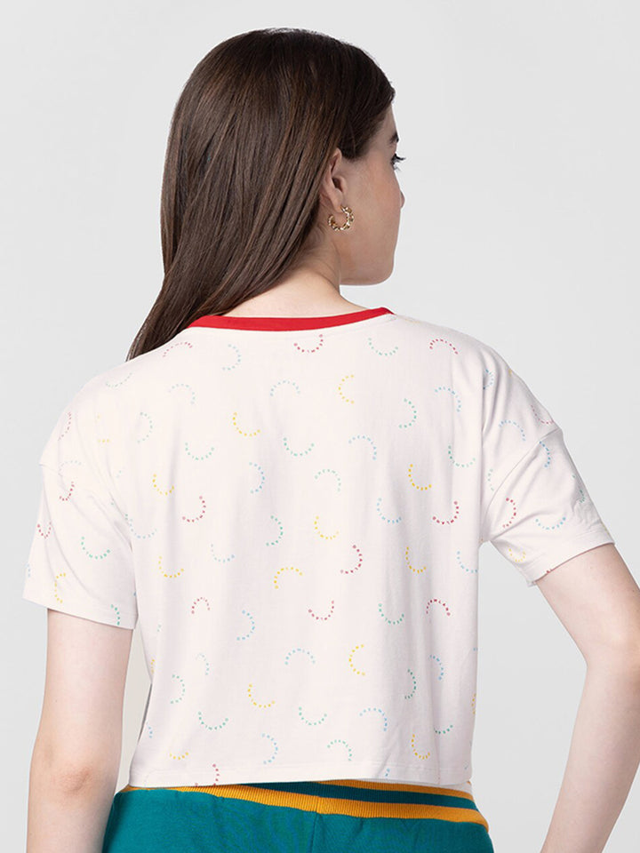 SPYKAR Women Typography Printed Slim Fit T-shirt