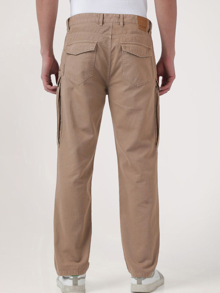 Bene Kleed Men Pure Cotton Relaxed Fit Cargo Trouser