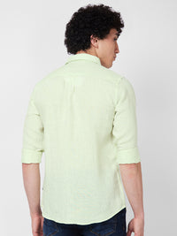 SPYKAR Spread Collar Linen Casual Shirt