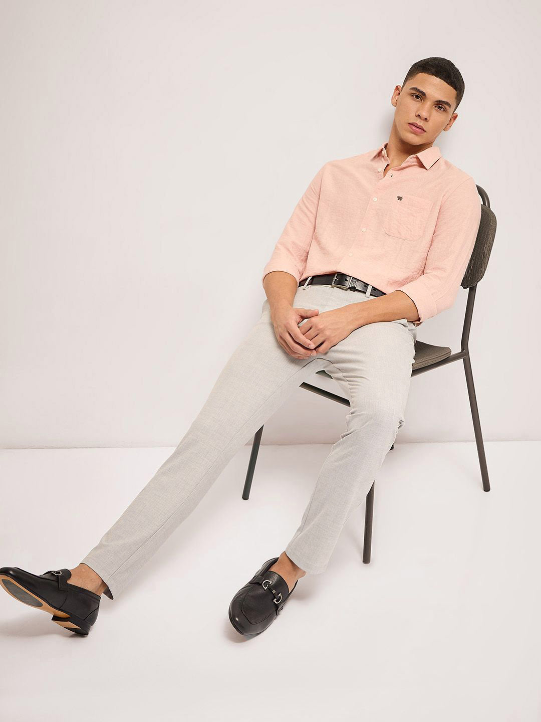 THE BEAR HOUSE Men Slim Fit Trousers