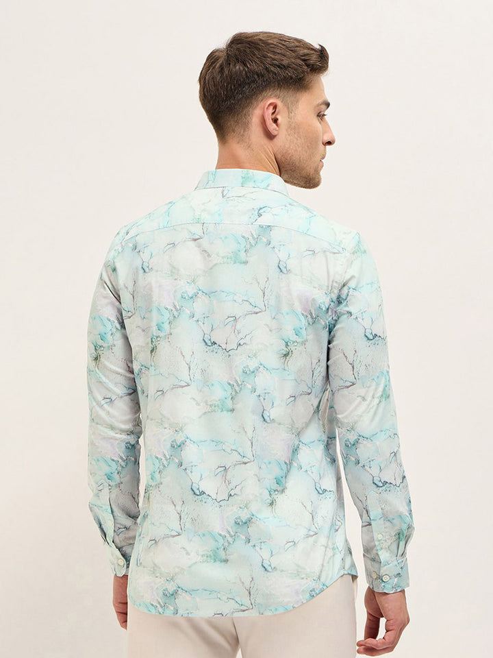 THE BEAR HOUSE Men Tailored Fit Opaque Printed Formal Shirt