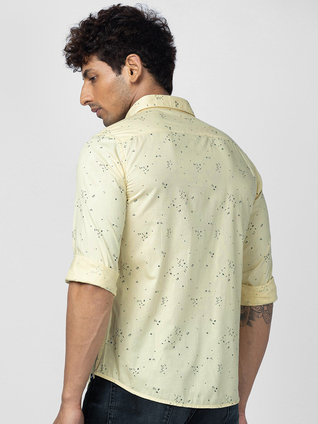 SPYKAR Men Slim Fit Printed Casual Cotton Shirt