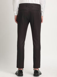 THE BEAR HOUSE Men Solid Tapered Fit Mid-Rise Formal Trousers