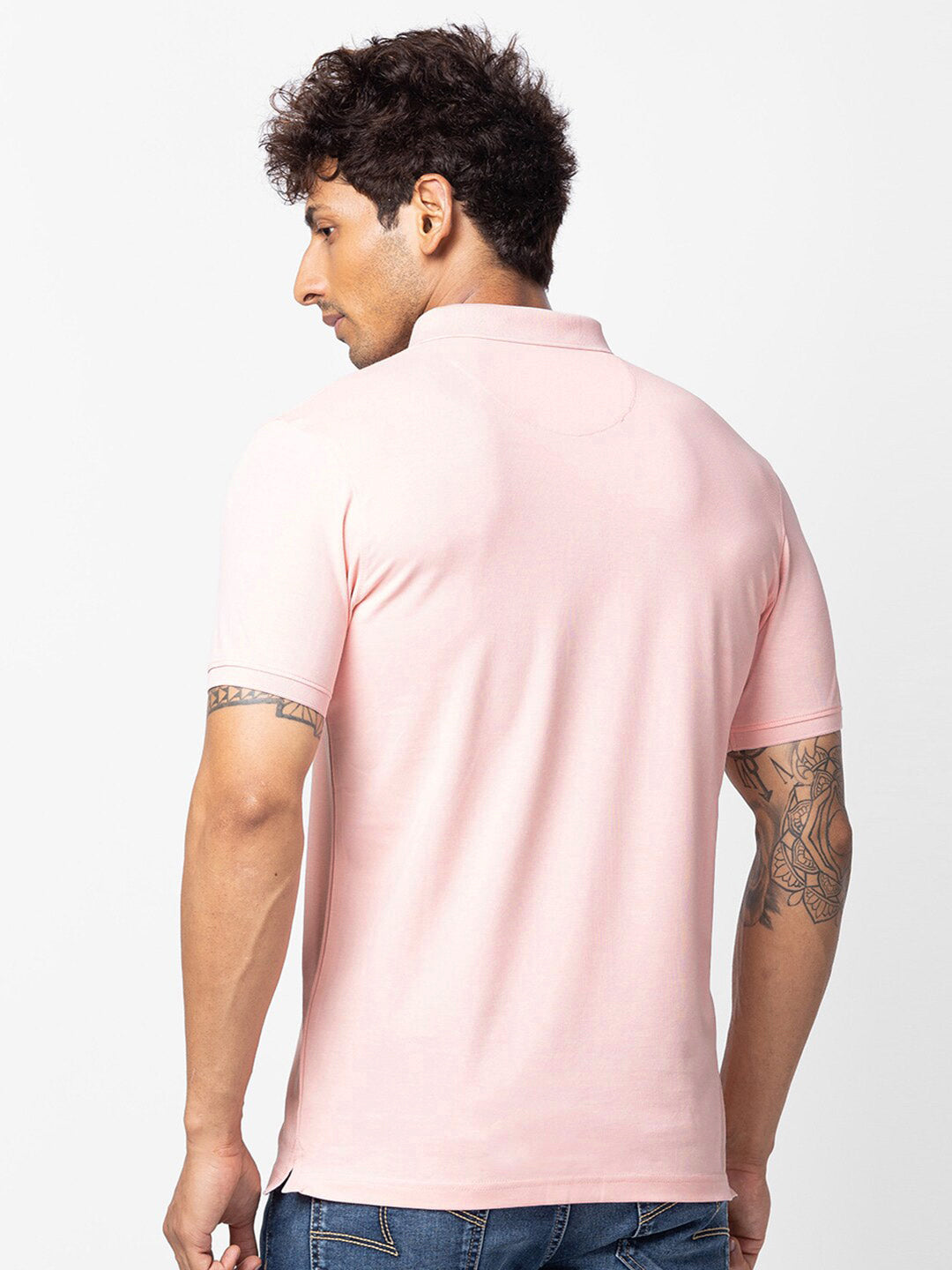 SPYKAR Men Cotton Polo Collar T-shirt