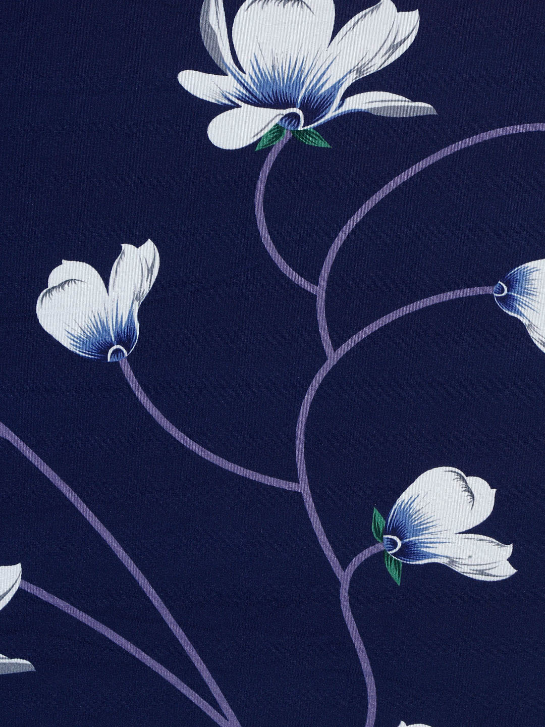 Cortina Navy Blue & White Printed 3-Seater Sofa Cover