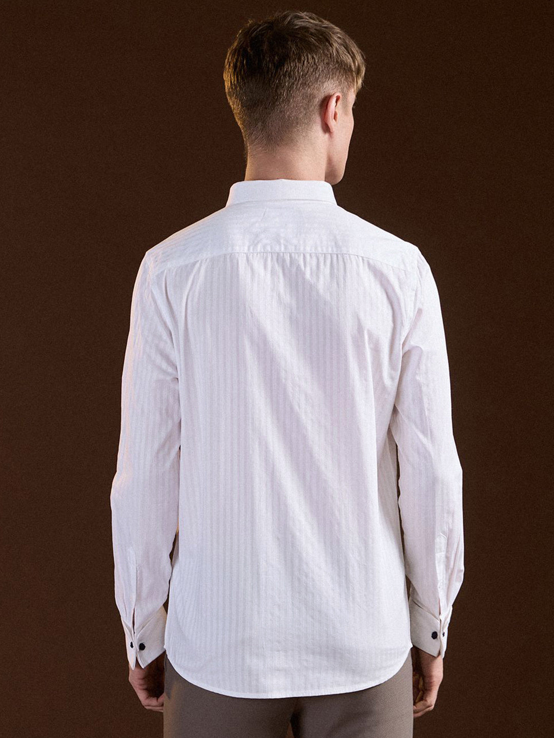 THE BEAR HOUSE Men Tailored Fit Opaque Formal Shirt
