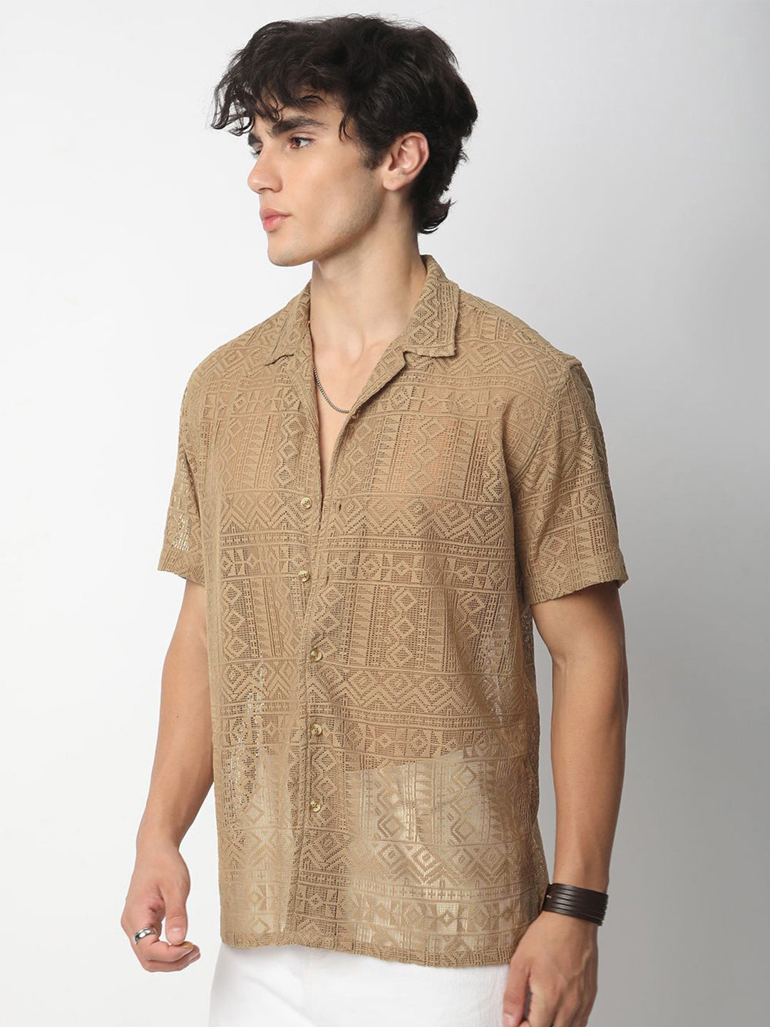 VASTRADO Men Classic Opaque Pure Cotton Casual Shirt