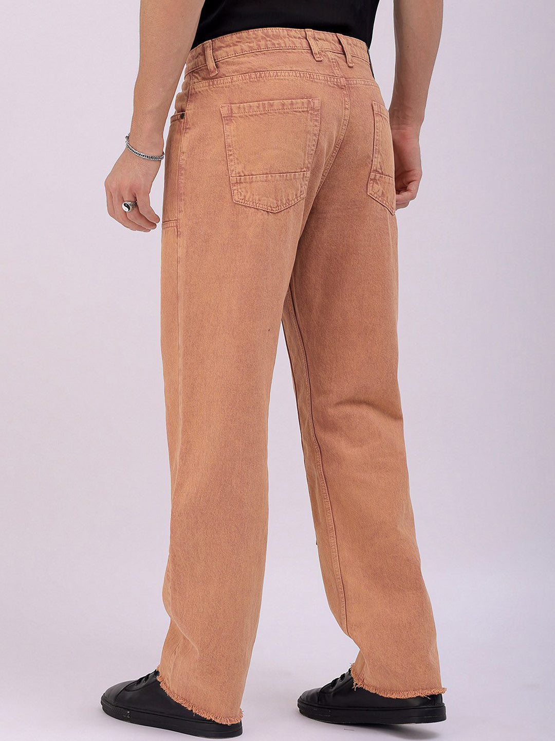 The Indian Garage Co Men Relaxed Fit Pure Cotton Jeans