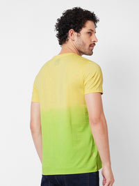 SPYKAR Typography Printed Cotton Slim Fit T-shirt