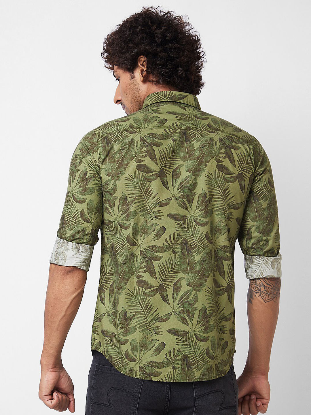 SPYKAR Tropical Printed Pure Cotton Casual Shirt