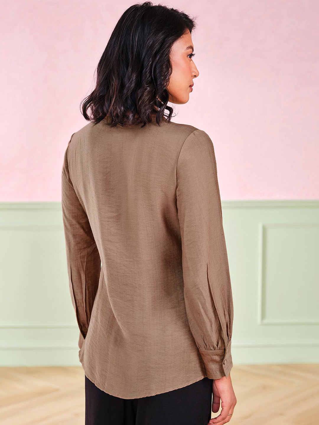 AND Women Wrap Detail Top