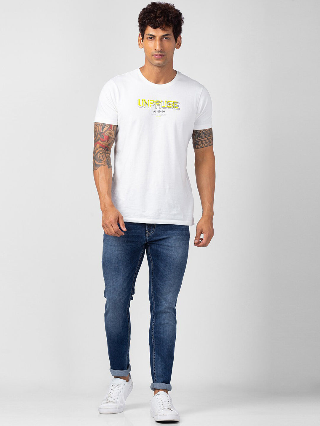 SPYKAR Men Super Skinny Fit Low-Rise Light Fade Jeans