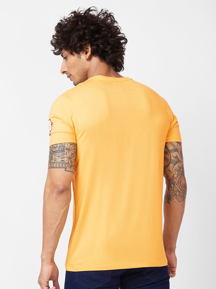 SPYKAR Typography Printed Slim Fit Cotton Casual T-Shirt