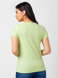 SPYKAR Women Typography Printed T-shirt