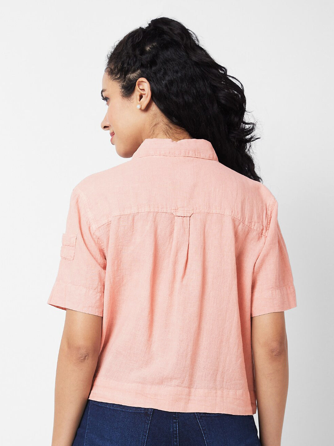 SPYKAR Women Boxy Opaque Casual Shirt