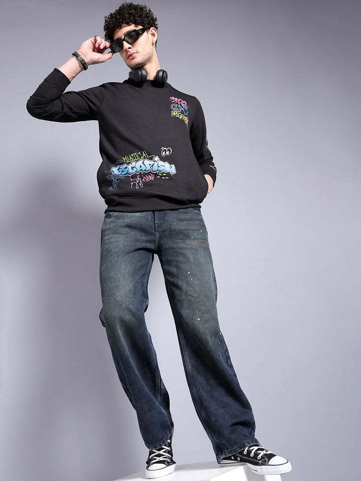 The Indian Garage Co Men Mid-Rise Loose Baggy Fit Stretchable Jeans