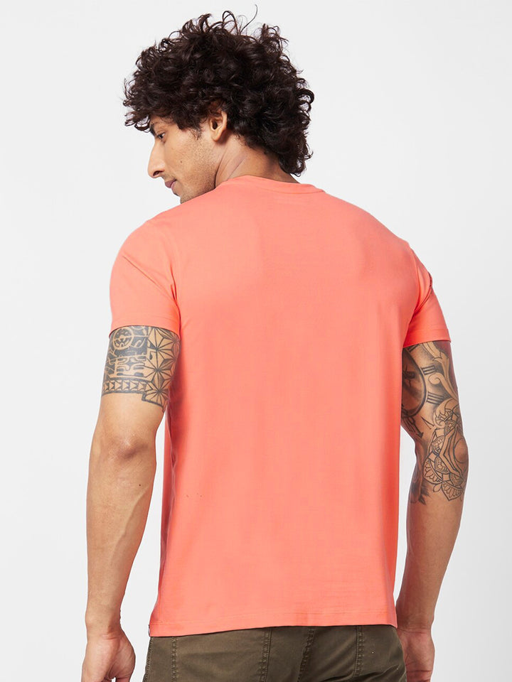 SPYKAR Typography Printed Slim Fit Casual T-Shirt