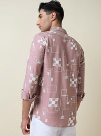 Thomas Scott Men Embroidered Regular Fit Casual Shirt