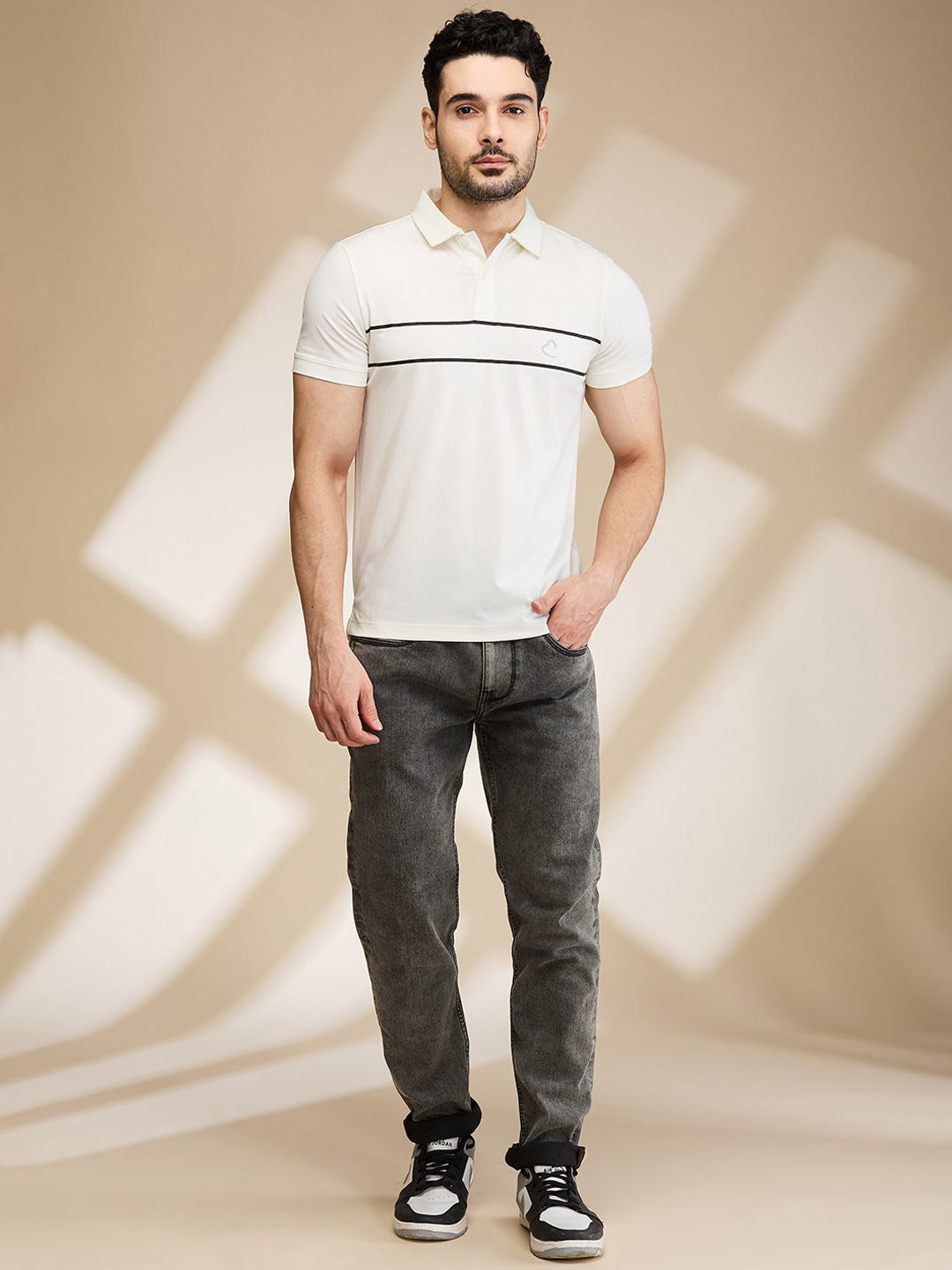 Being Human Men Slim Fit Low Distress Heavy Fade Jeans