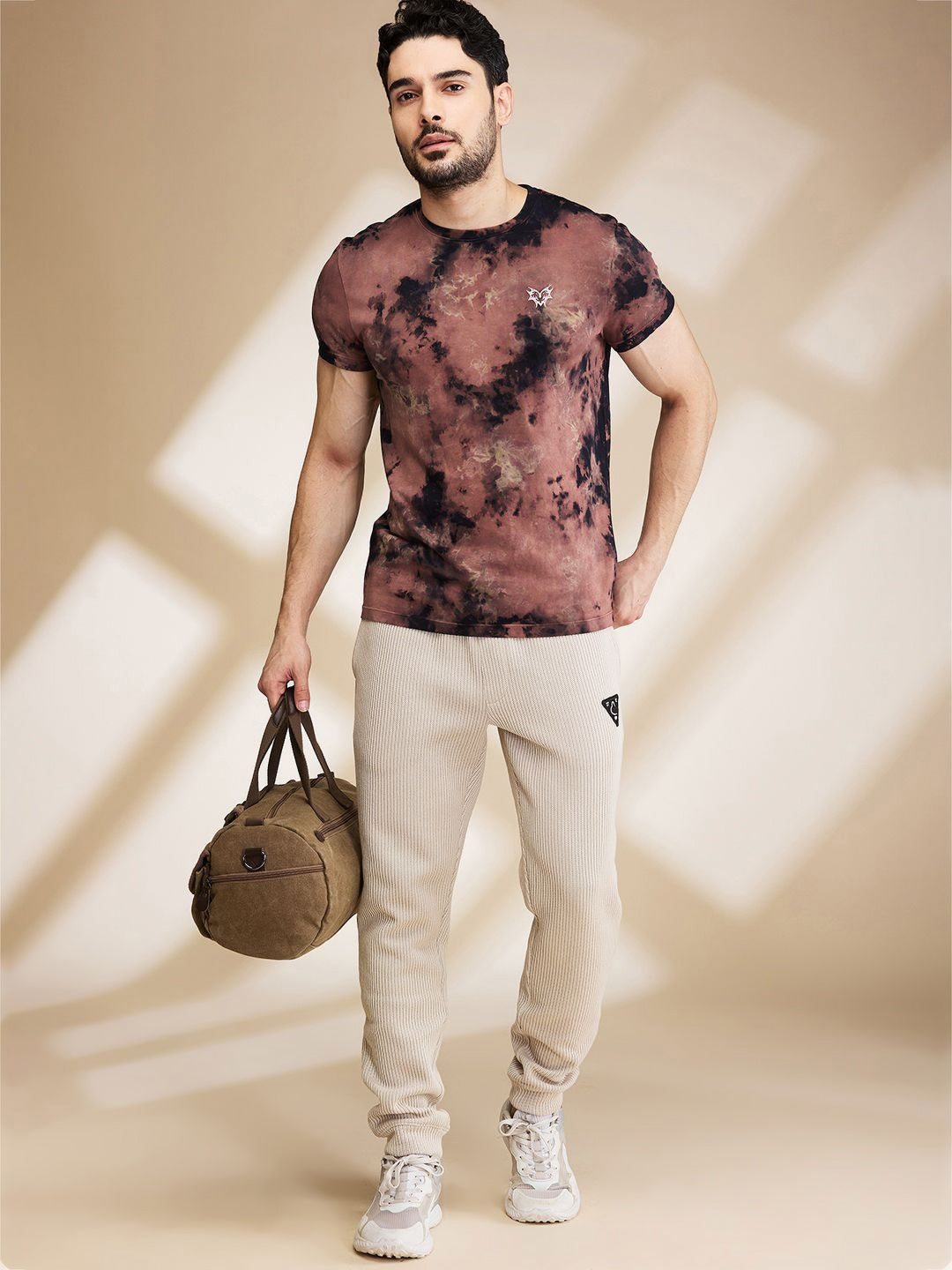 Being Human Printed Raw Edge Pure Cotton T-shirt