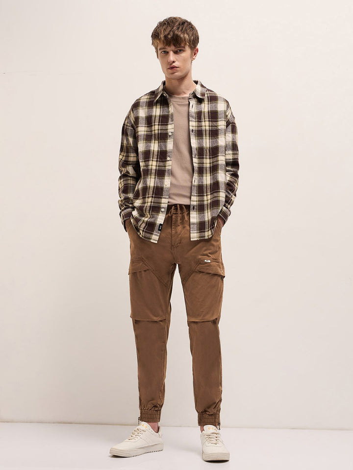 THE BEAR HOUSE Men Cotton Slim Fit Cargos