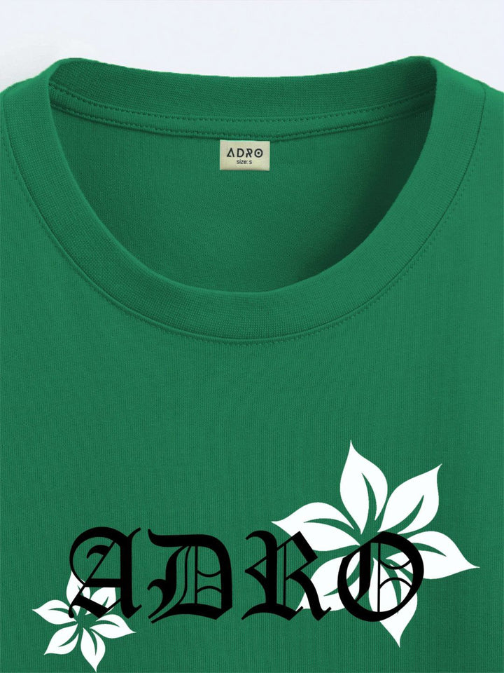 ADRO Men Typography Printed Applique T-shirt