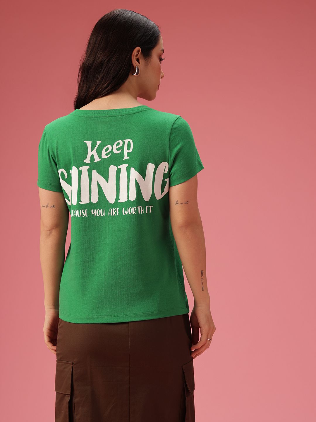 DressBerry Typography Printed T-shirt