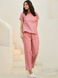 SANSKRUTIHOMES Ethnic Motifs Printed Pure Cotton Night suit