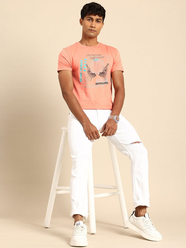 Being Human Printed Pure Cotton T-shirt