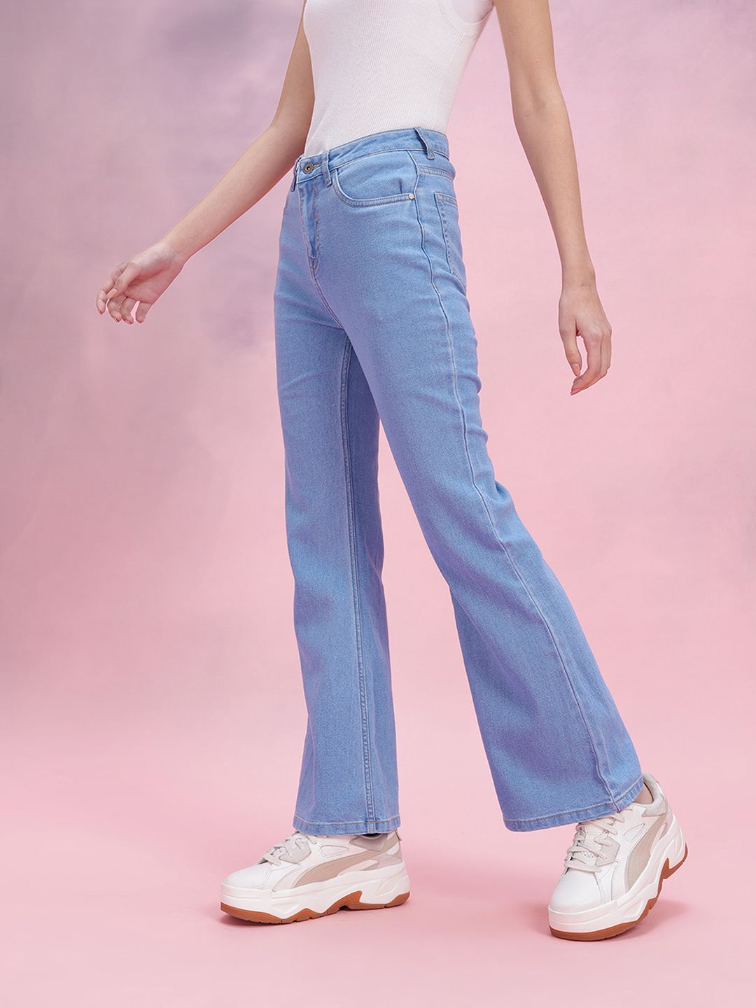 DressBerry Women Bootcut High-Rise Stretchable Jeans