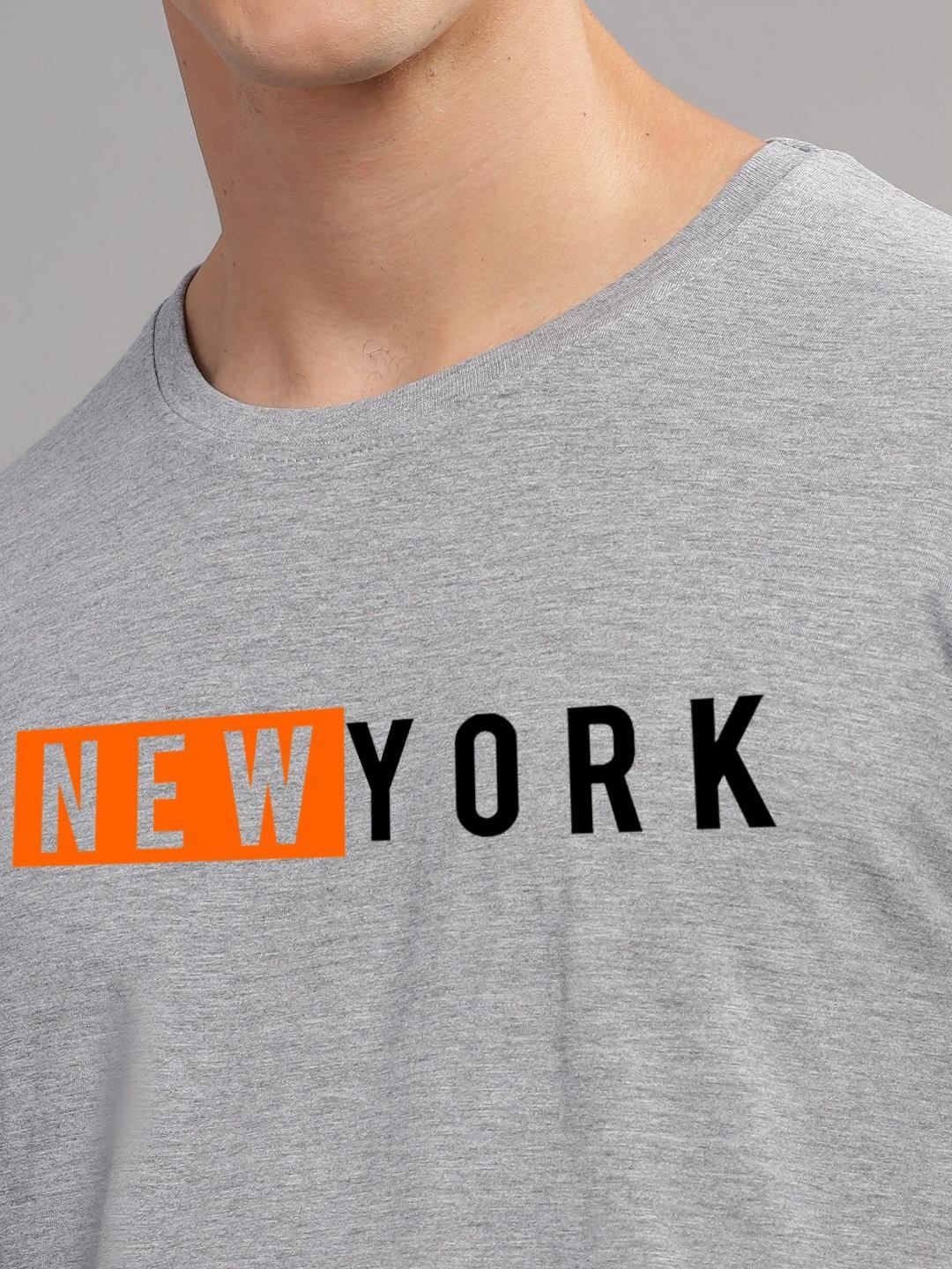 ADRO Men Typography Printed Applique T-shirt