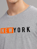 ADRO Men Typography Printed Applique T-shirt