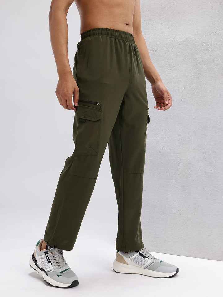 HRX by Hrithik Roshan Men Mid-Rise Rapid-Dry Training Track Pants