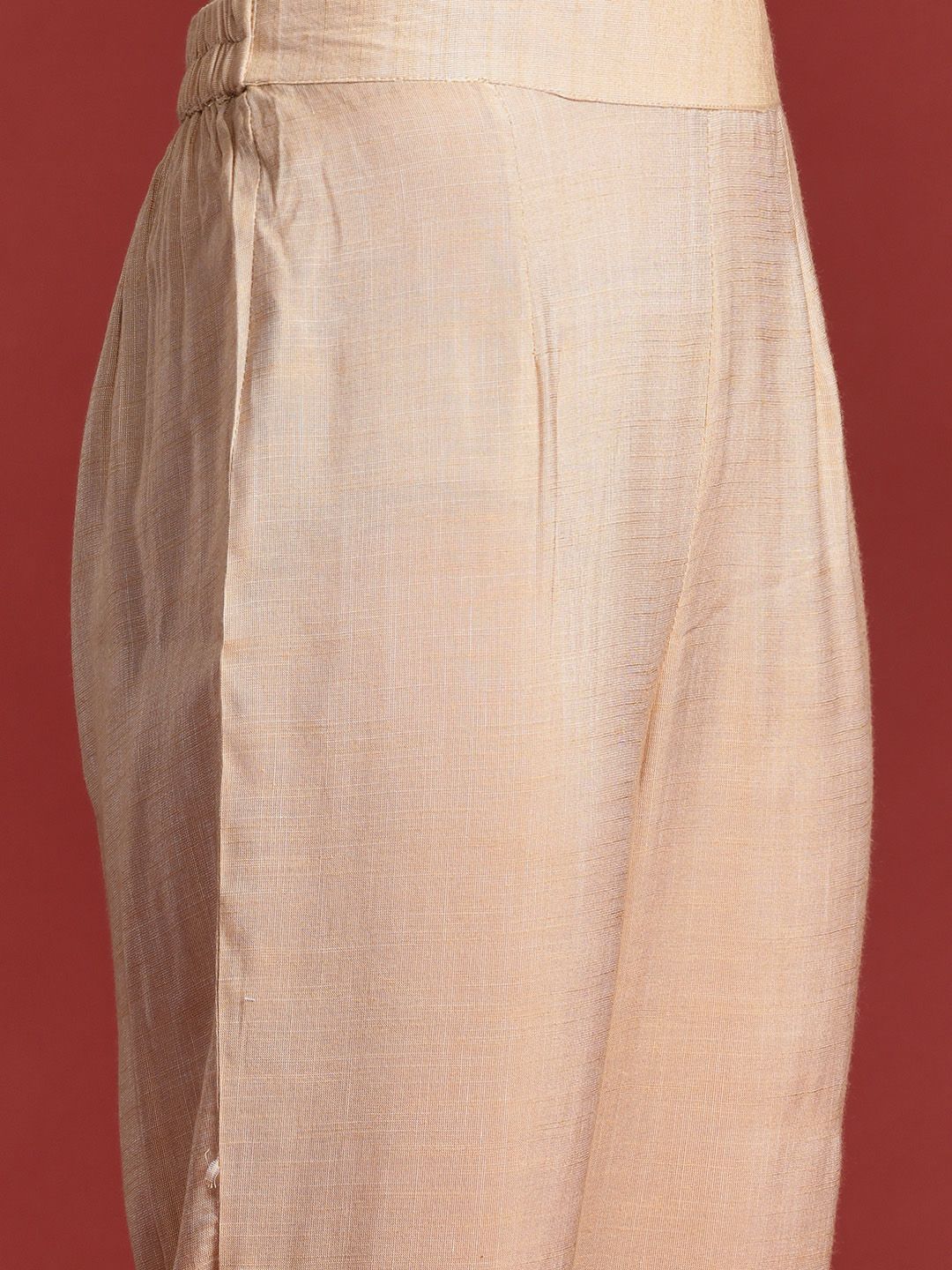 Anouk Floral Printed Shoulder Straps Straight Kurta with Trousers