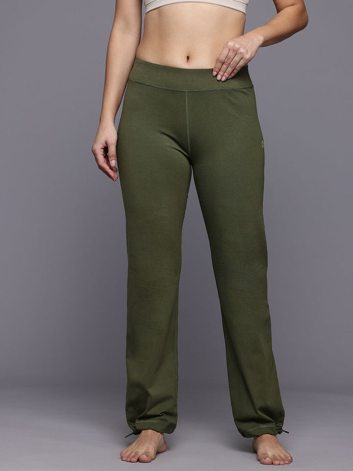 HRX by Hrithik Roshan Women Yoga Track Pants with Toggle Hem