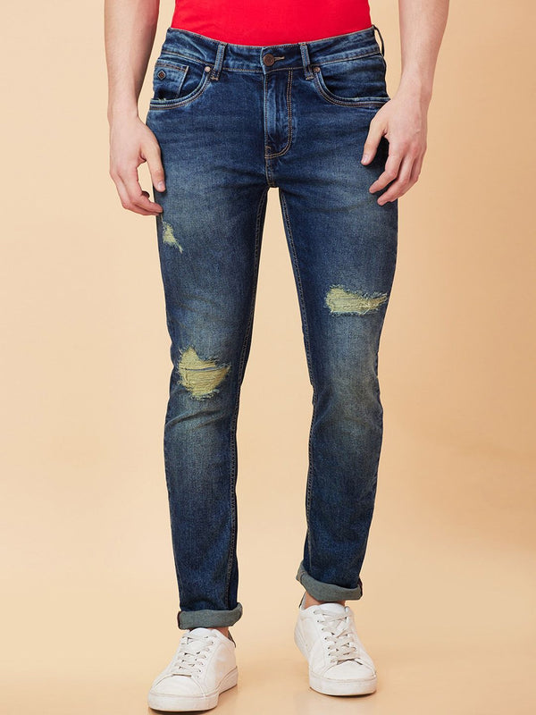 Being Human Men Slim Fit Light Fade Jeans