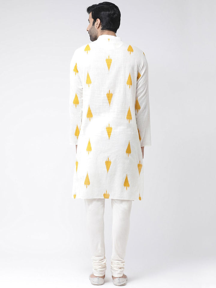 KISAH Men Printed  Regular Fit Ikat  Kurta
