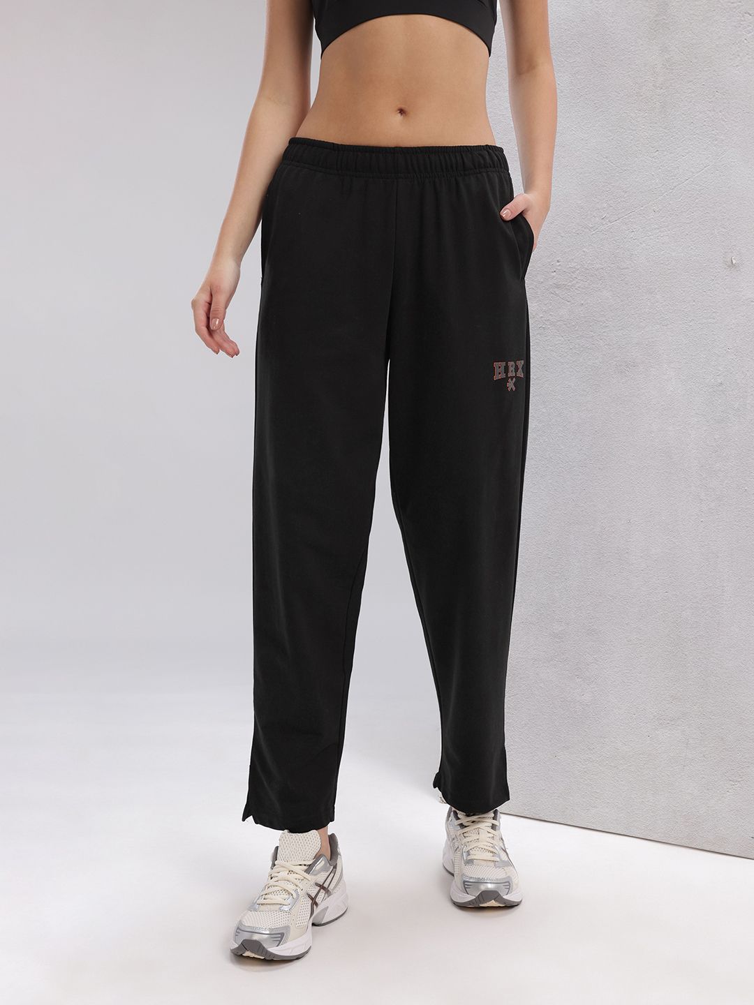 HRX by Hrithik Roshan Women Brand Logo Detail Training Track Pants