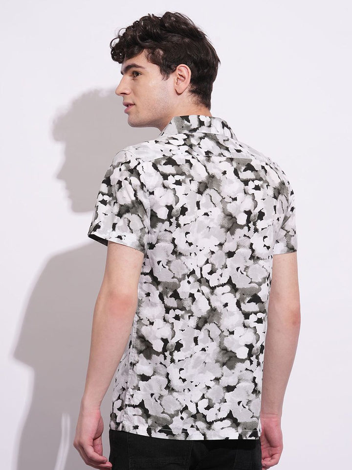 Being Human Men Classic Slim Fit Opaque Printed Casual Shirt