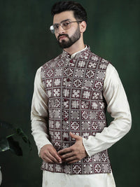 SOJANYA Men Embroidered Nehru Jackets