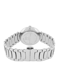 Sambungan Perancis Wanita Dail Hiasan & Tali Keluli Tahan Karat Analog Watch FCN063SM