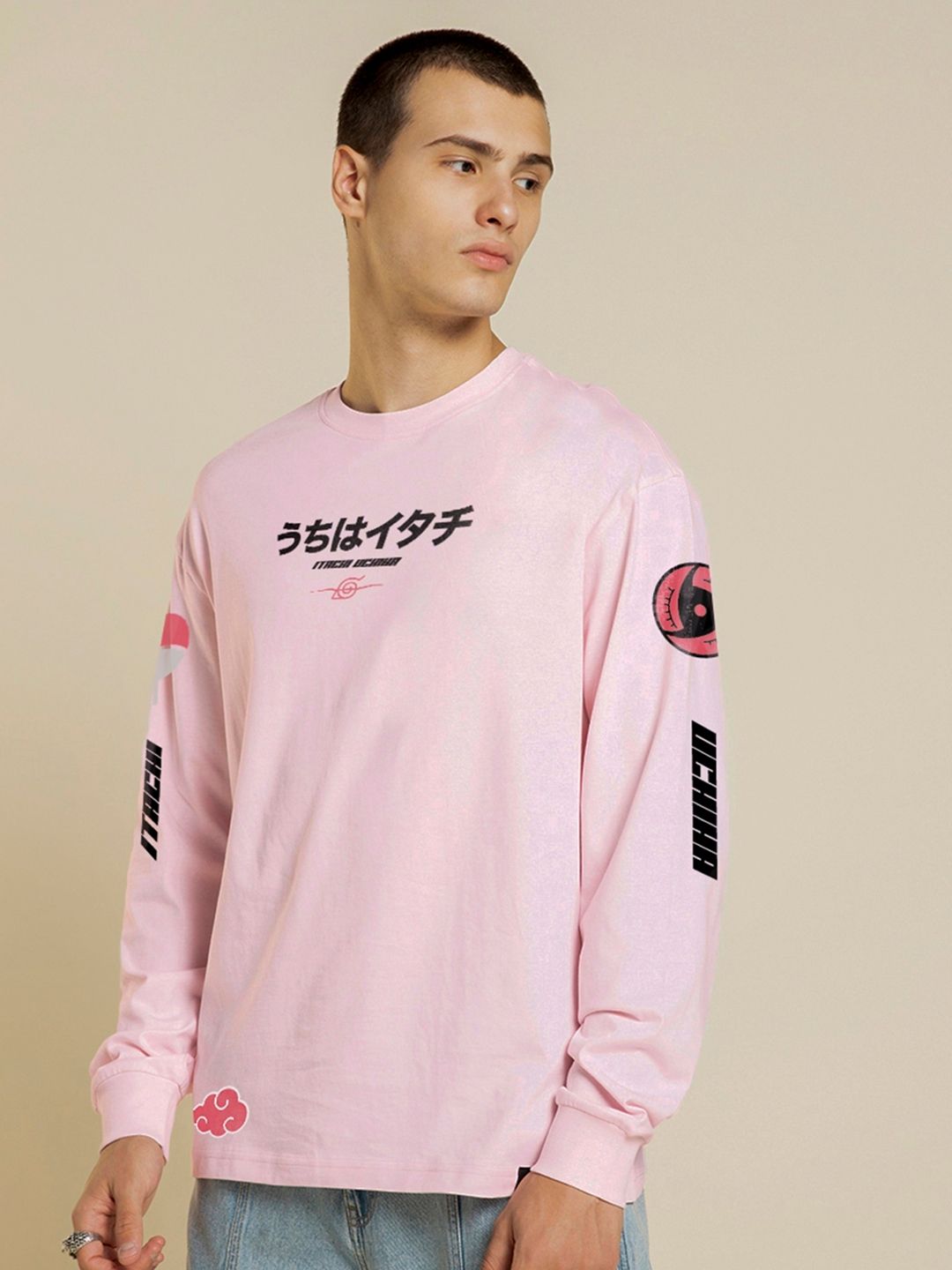 Bewakoof Men Typography Printed Round Neck Pure Cotton Oversized T-Shirt