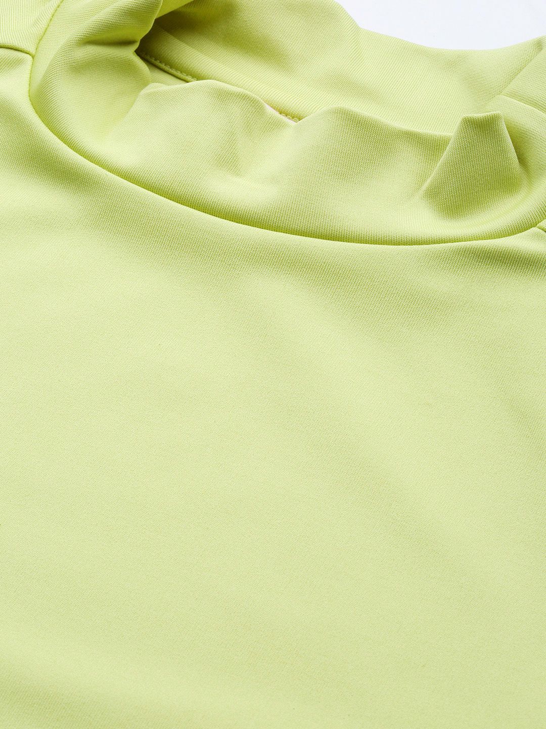DressBerry Lime Green Fitted Top