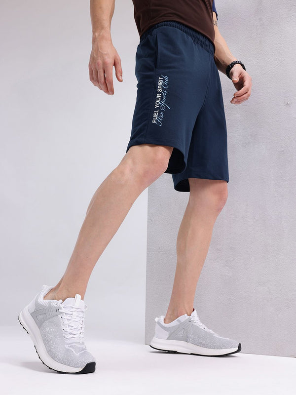 HRX oleh Hrithik Roshan Men Typography Shorts dicetak