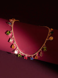 SALTY Stainless Steel Sundara Multi Stone Chain