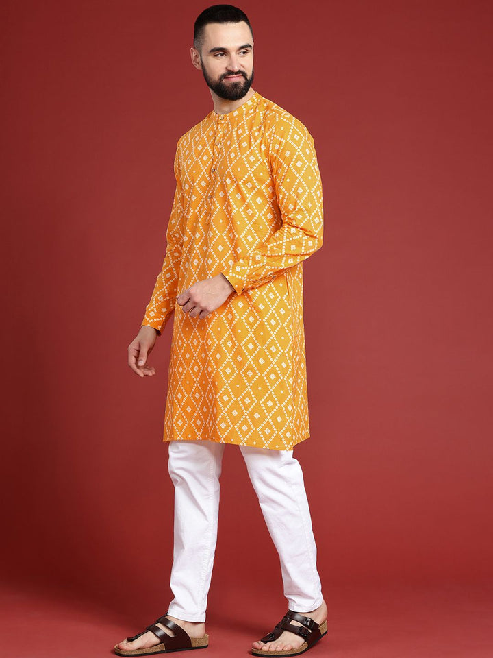 Anouk Geometric Printed Cotton Kurta