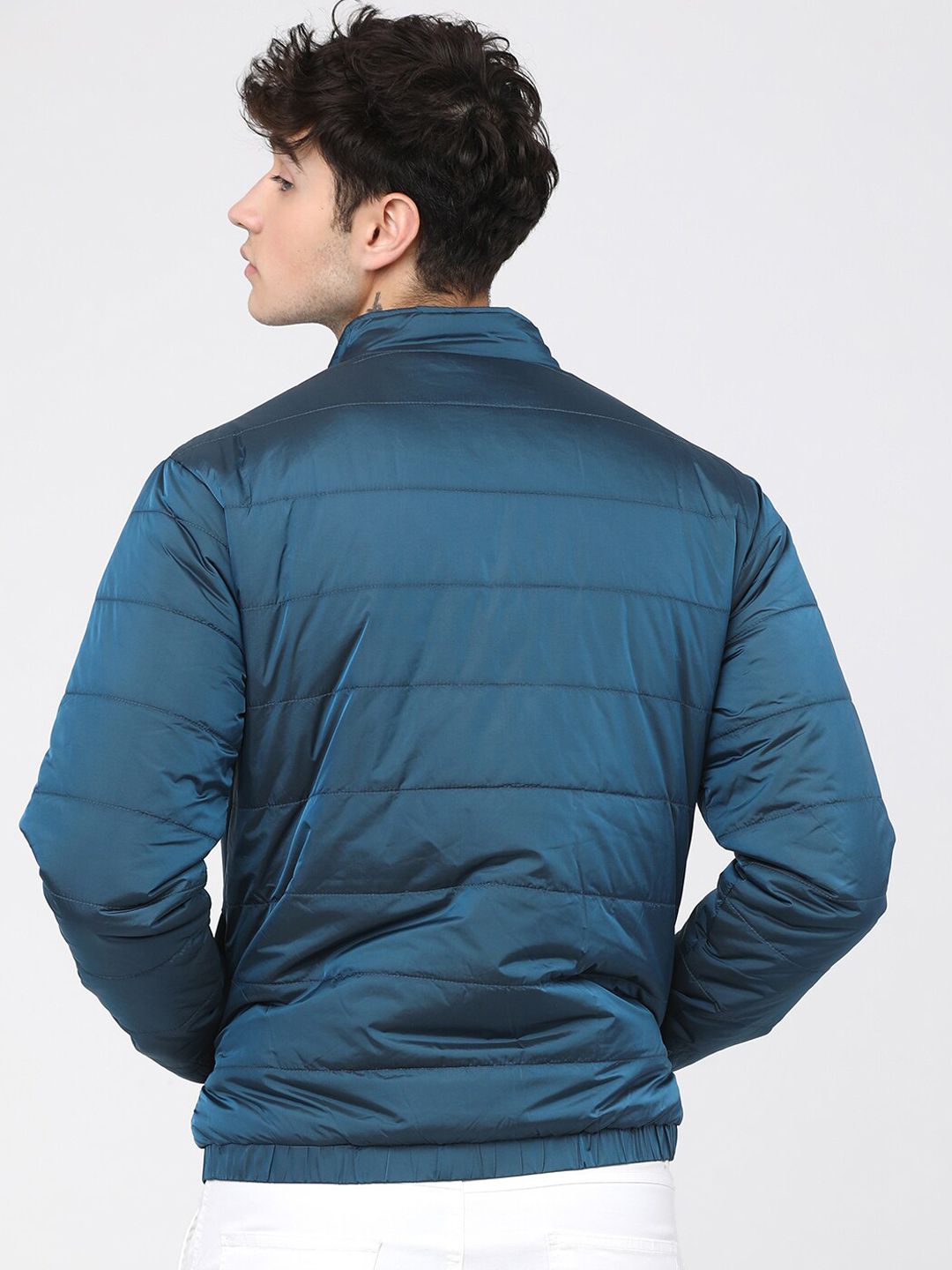 HIGHLANDER Men Green Solid Puffer Jacket
