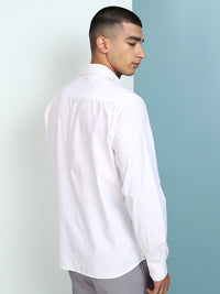 HIGHLANDER Regular Fit Button Down Collar Full Sleeve Satin Shirt